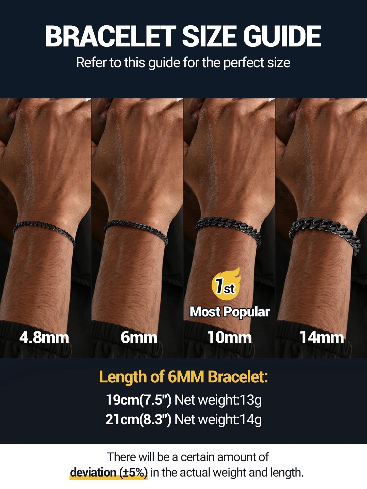 Gold Plated Bracelet for Men Chunky Cuban Bracelet 14MM 7.5 Inch Stainless Steel Chain Bracelet Birthday Father Day Graduation Jewelry Gifts for Him Dad Adults Age