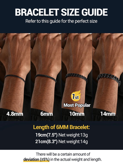 Gold Plated Bracelet for Men Chunky Cuban Bracelet 14MM 7.5 Inch Stainless Steel Chain Bracelet Birthday Father Day Graduation Jewelry Gifts for Him Dad Adults Age